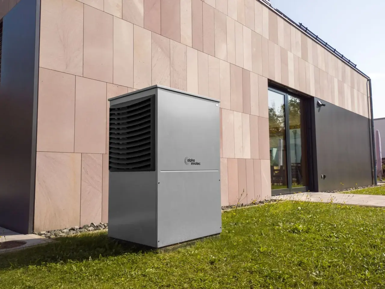 Unita esterna di una pompa di calore installata
